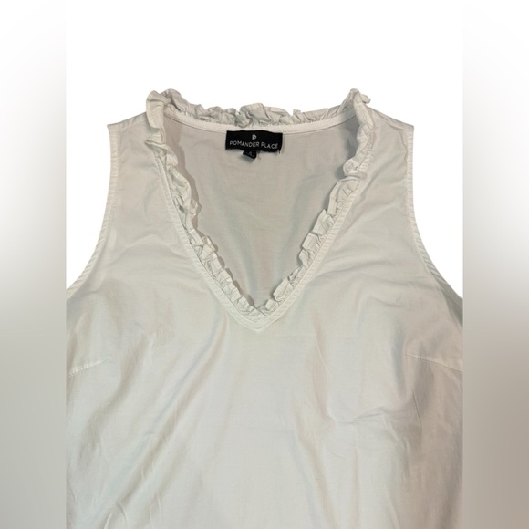 Tuckernuck POMANDER PLACE White Veronica Top in White Size Small - Picture 7 of 10